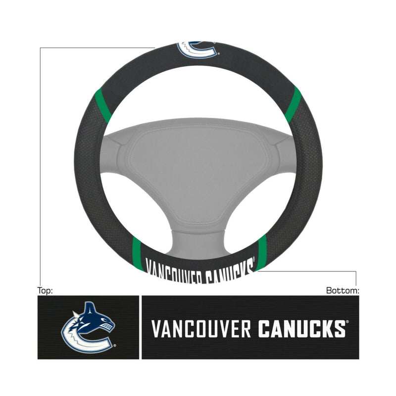 NHL Vancouver Canucks Embroidered Steering Wheel Cover