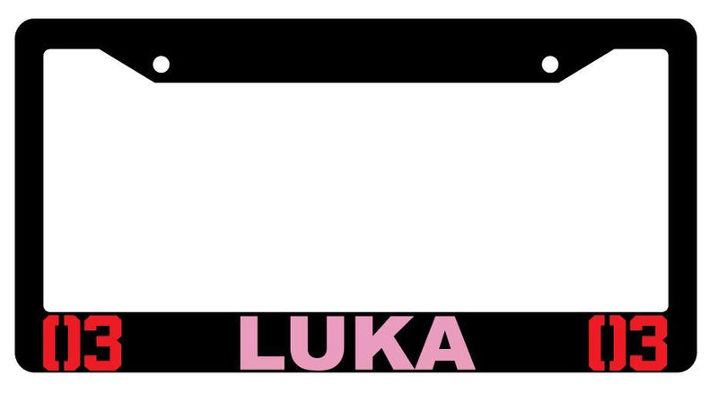 Luka Black Plastic License Plate Frame Vocaloid  Mod-GRAPH9856236-1844