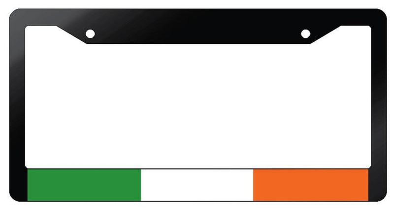 Ireland Glossy Black Plastic License Plate Frame World Flags  Mod-GRAPH9856236-6903