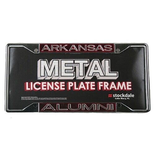 Arkansas Razorbacks Metal Alumni Inlaid Acrylic License Plate Frame