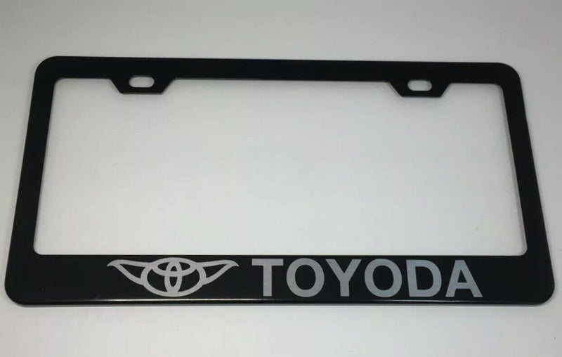 Star wars Toyoda Black Powder Coated Stainless Steel License Frame