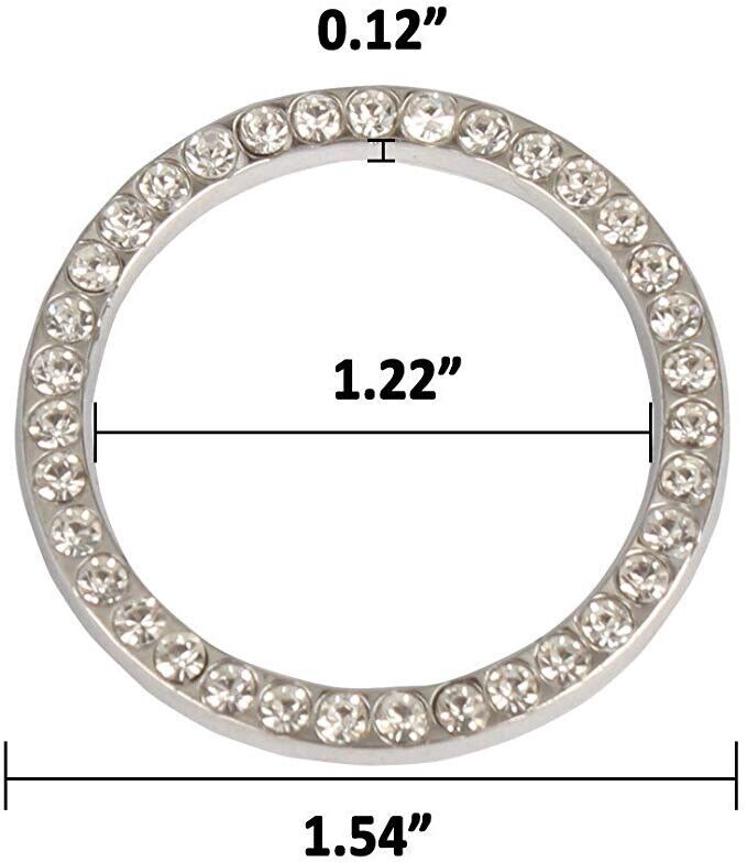 2 Silver Metal Diamond Bling Glitter License Plate Frame Cover Crystal RhineSton