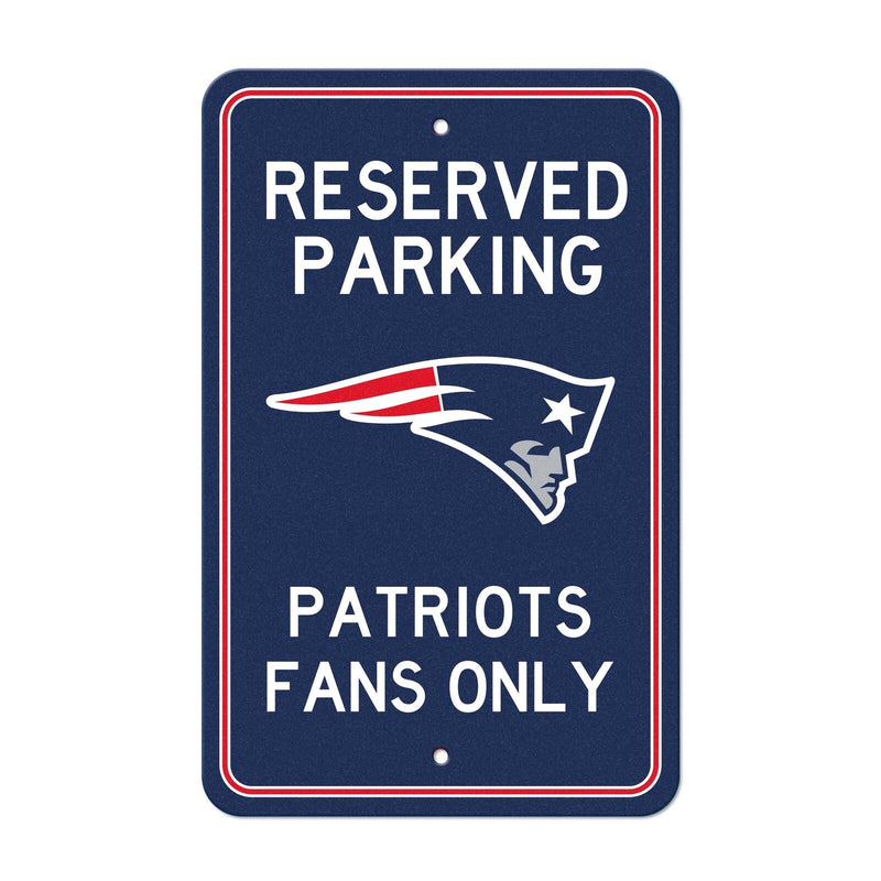 NFL New England Patriots Reserved Parking Sign Large Decor 12"x 18"