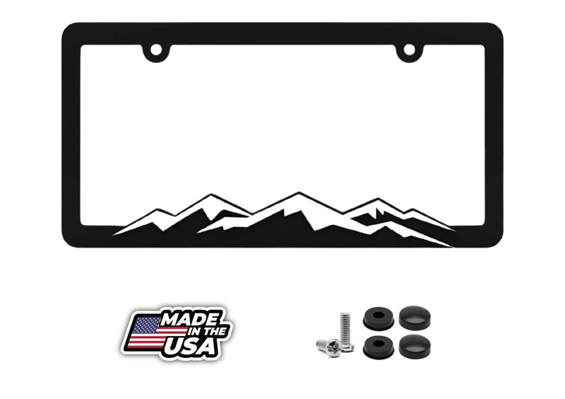 OFF ROAD White-Cap Mountains License Plate Frame Bracket