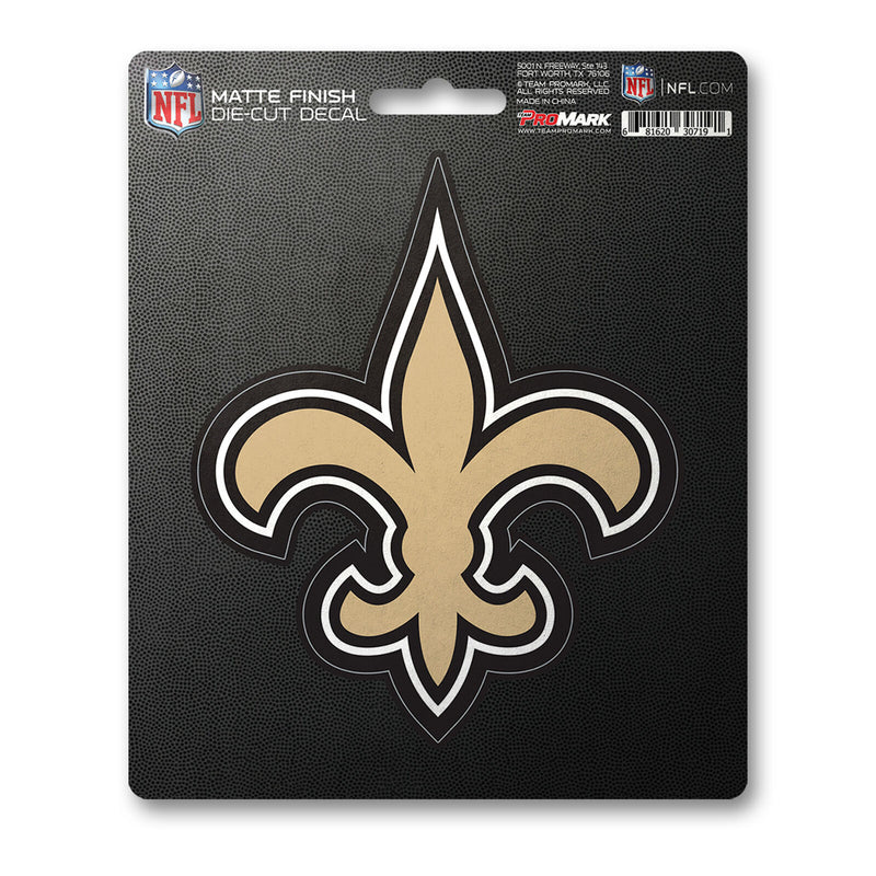 NFL New Orleans Saints Decal Matte 5"X6.25" Auto Boat Cooler Luggage