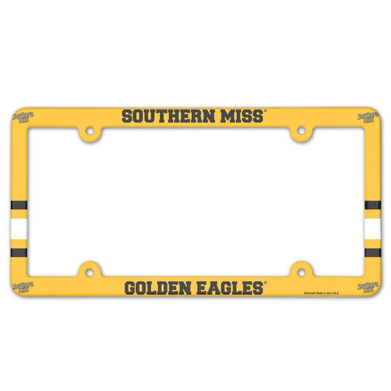 NCAA Southern Mississippi Golden Eagles Plastic License Plate Frame