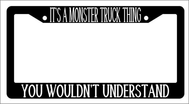 Black License Plate Frame IT&