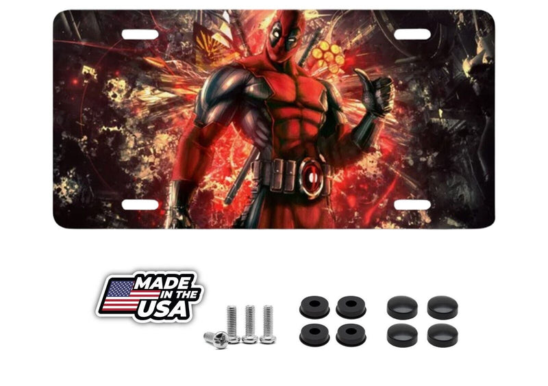 DeadPool X-man Movie Comic License Plate Auto Truck Car Tag Gift
