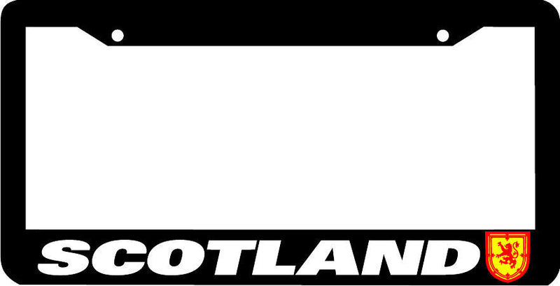 SCOTLAND Black frame coat of arms flag License Plate Frame