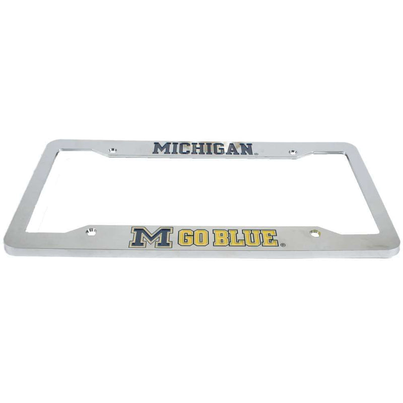 NCAA Michigan Wolverines Chrome Plastic License Plate Frame