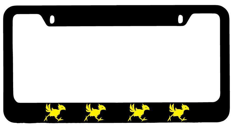 Chocobo LOGO Black METAL License Plate Frame Final Fantasy  Mod-GRAPH9856236-7858