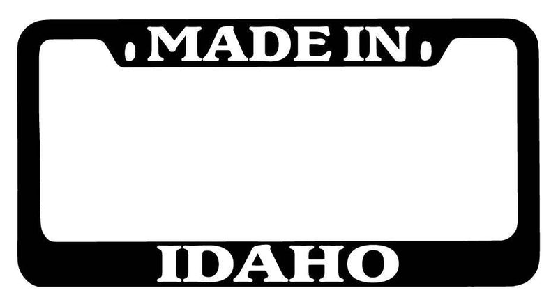 Black METAL License Plate Frame Made In Idaho Auto Accessory 1472  Mod-GRAPH9856236-9136