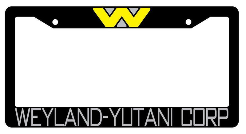 Weyland-Yutani Corp. Black Plastic License Plate Frame Alien  Mod-GRAPH9856236-1811