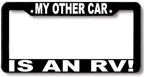 My other car is an RV camper License Plate Frame