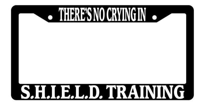 Black License Plate Frame There&