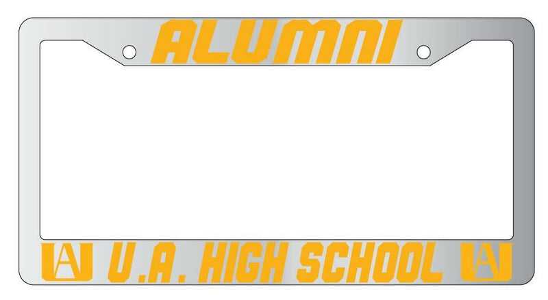 Alumni UA High School Chrome Plastic License Plate Frame MHA  Mod-GRAPH9856236-5579