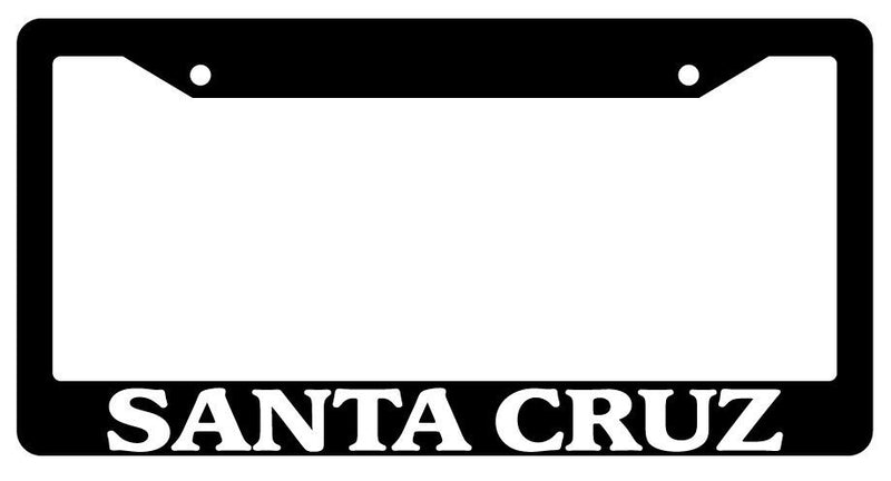 Black License Plate Frame Santa Cruz City State Auto Accessory Novelty 2655  Mod-GRAPH9856236-3890