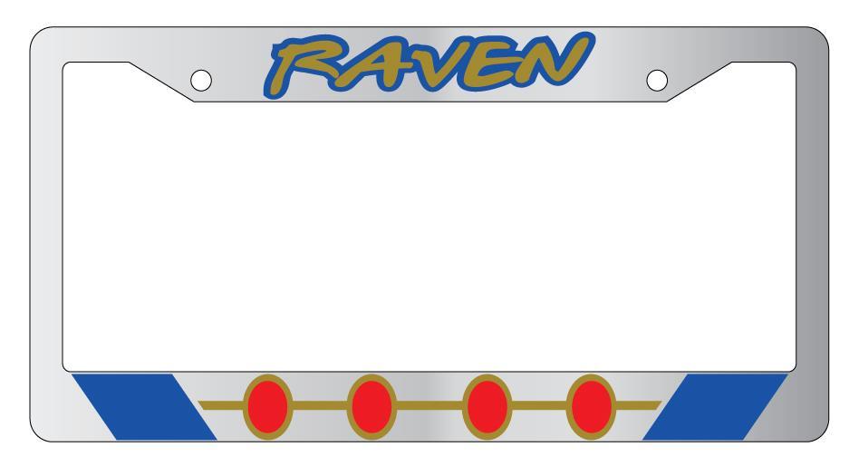 Raven Chrome License Plate Frame DC Mod-GRAPH9856236-4148