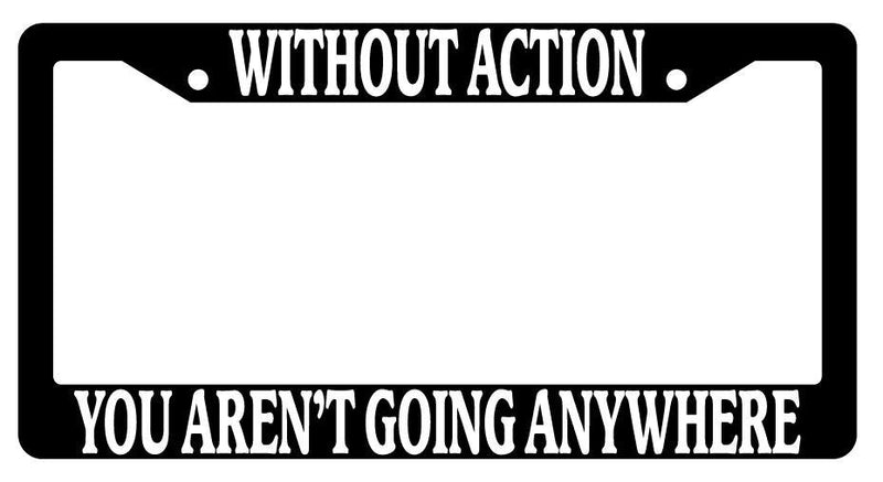 Black License Plate Frame Auto Accessory Without-Action  Mod-GRAPH9856236-138