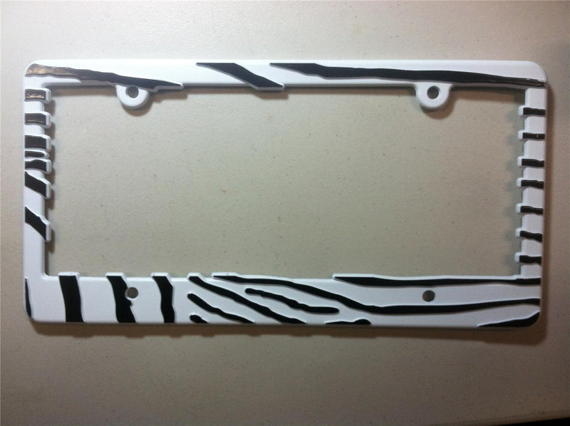 License Plate Frame Zebra Print Auto Accessory Novelty  Mod-GRAPH9856236-6