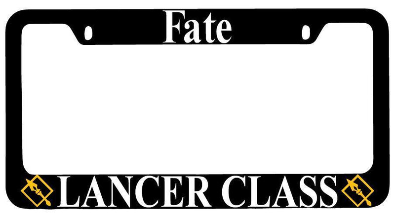 Fate Lancer Class Black METAL License Plate Frame Anime  Mod-GRAPH9856236-7869