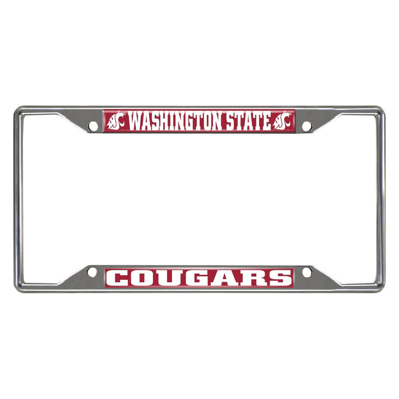 NCAA Washington State Cougars Chrome Metal License Plate Frame