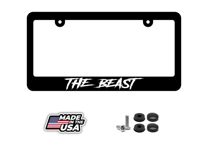 The Beast Turbo Truck Lift Mud Car Diesel Truck License Plate Frame