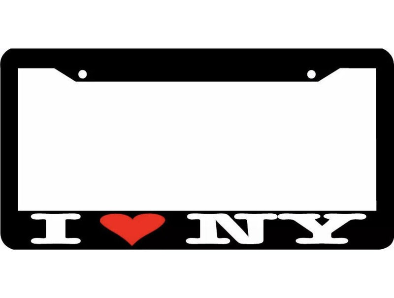 I LOVE NEW YORK heart NY License Plate Frame