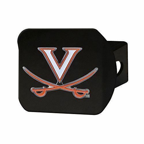 NCAA Virginia Cavaliers 3D Color on Black Metal Hitch Cover