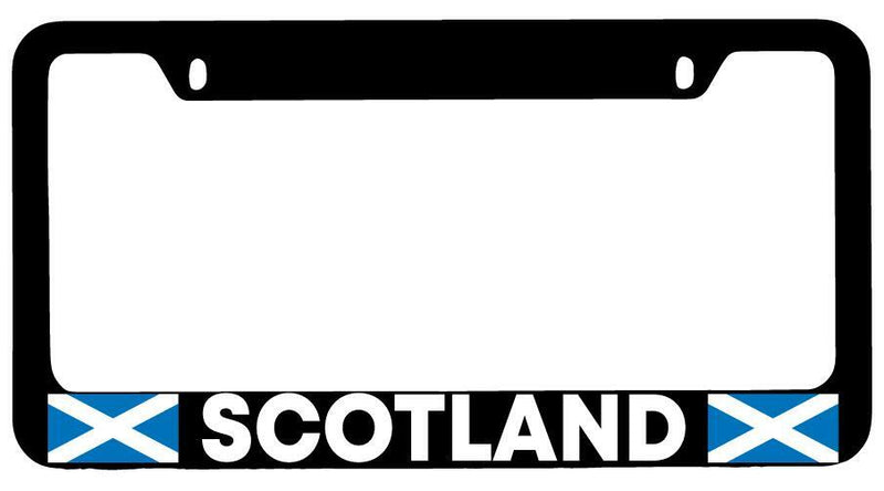 Scotland w/Flags Black METAL License Plate Frame  Mod-GRAPH9856236-7768