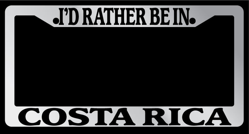 Chrome METAL License Plate Frame I&