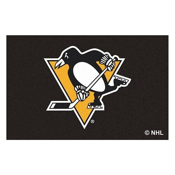 NHL Pittsburgh Penguins Rookie Mat Area Rug Bath Mat 20"x 30"