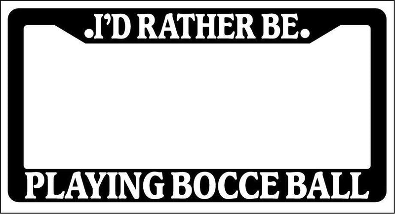 Black License Plate Frame I&