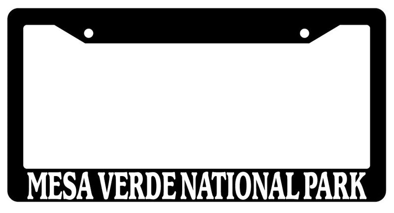 Black License Plate Frame Mesa Verde National Park Auto Accessory 989  Mod-GRAPH9856236-671