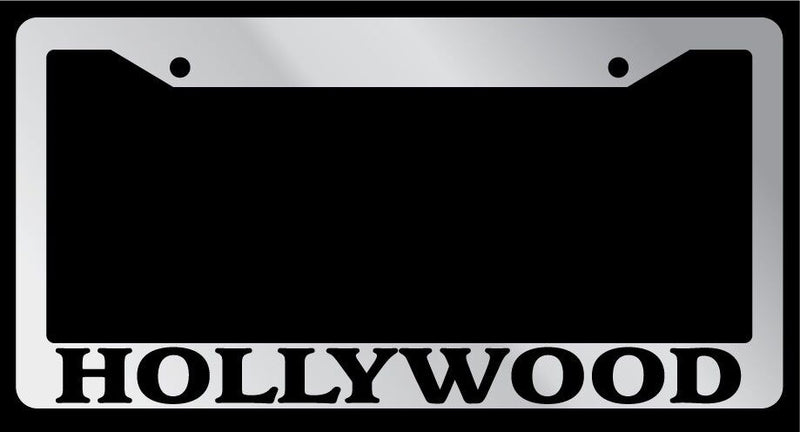 Chrome METAL License Plate Frame HOLLYWOOD Auto Accessory 1353  Mod-GRAPH9856236-7832