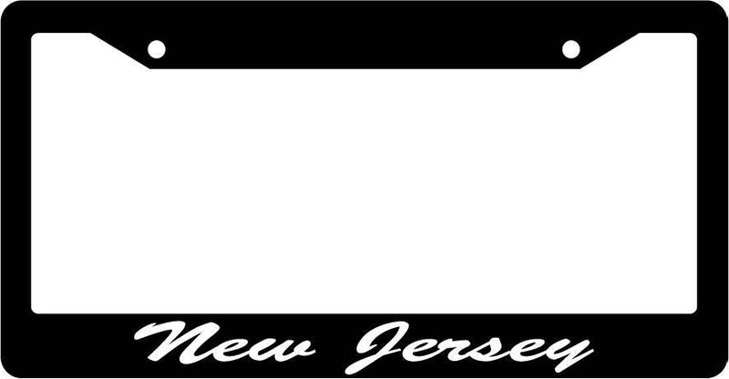 Black License Plate Frame CURSIVE New Jersey Auto Accessory Novelty 2404  Mod-GRAPH9856236-2401