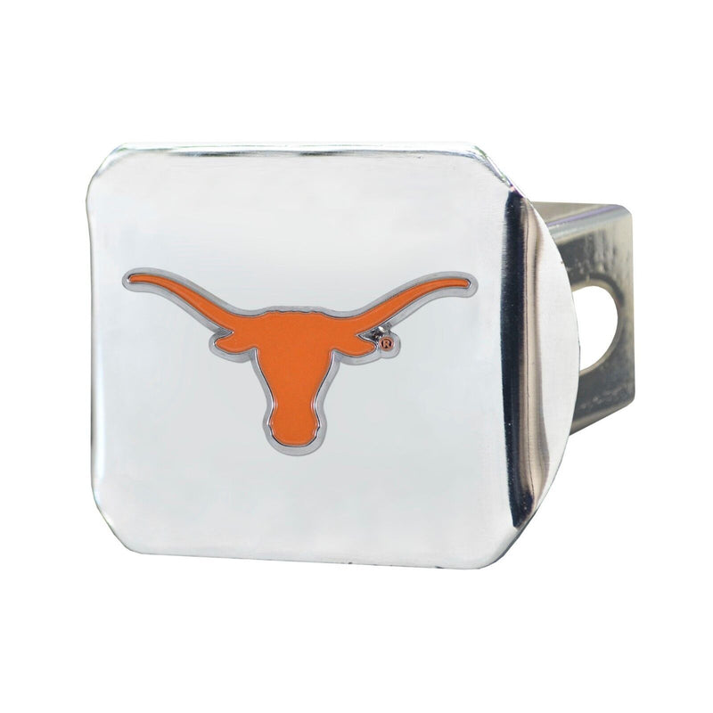 NCAA Texas Longhorns 3D Color on Chrome Metal Hitch Cover