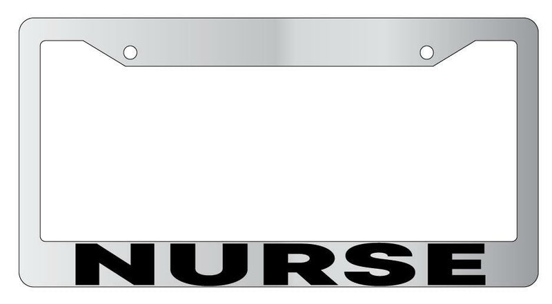 Nurse Chrome License Plate Frame  Mod-GRAPH9856236-4127