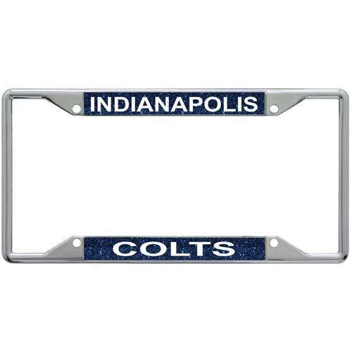 NFL Indianapolis Colts Metal Inlaid Acrylic License Plate Frame