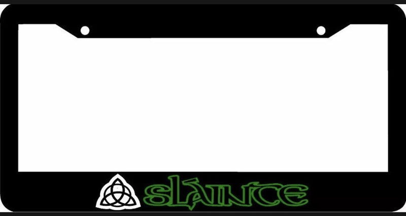 SLAINTE TRIQUETRA Sláinte Irish Gaelic License Plate Frame