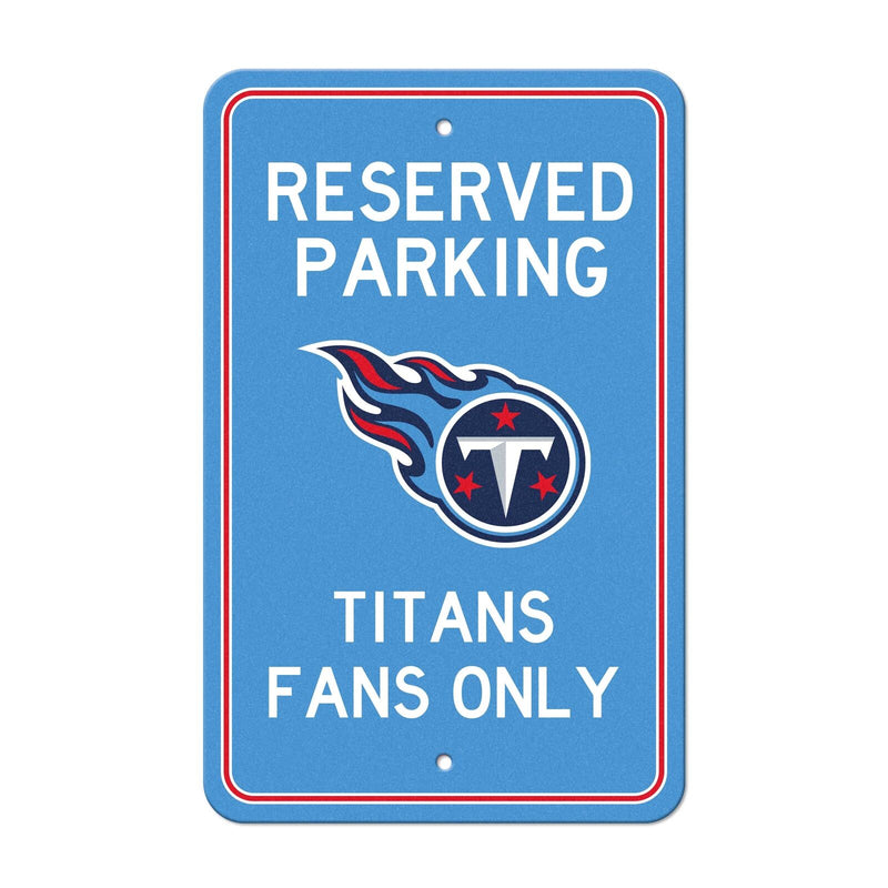 NFL Tennessee Titans Reserved Parking Sign Large Decor 12"x 18"