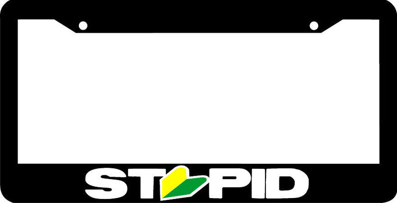 STUPID JDM wakaba leaf License Plate Frame