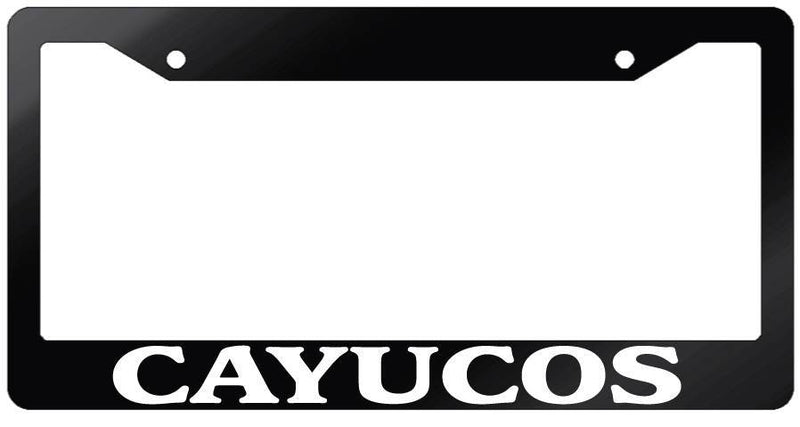 Glossy Black License Plate Frame CAYUCOS Auto Accessory 1174  Mod-GRAPH9856236-6932