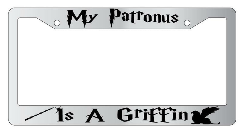 My Patronus Is A Griffin Chrome METAL License Plate Frame For Harry Potter  Mod-GRAPH9856236-10061