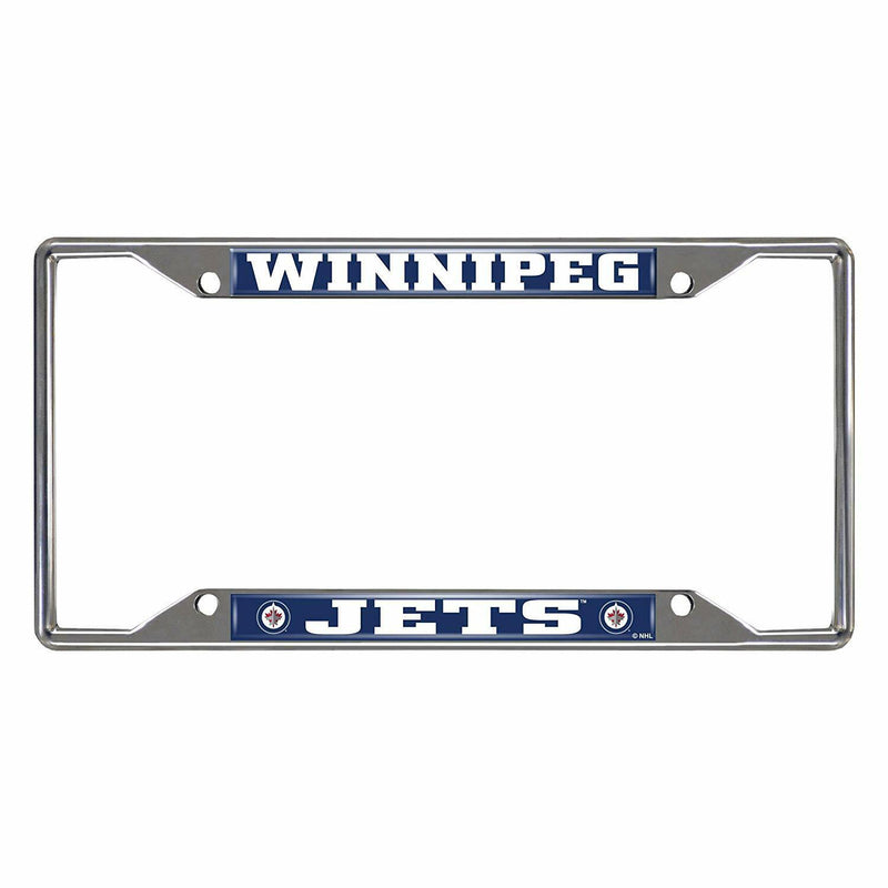NHL Winnipeg Jets Chrome Metal License Plate Frame