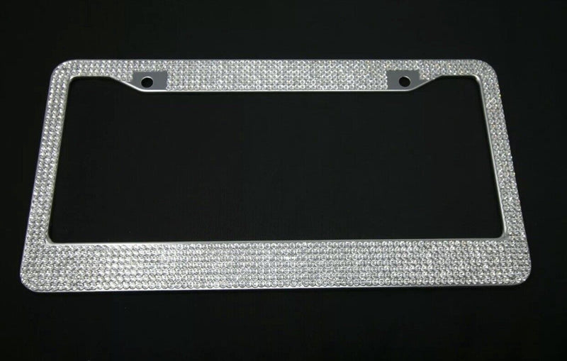 Shine "Crystal" Metal Bling License Plate Frame**US SELLER**