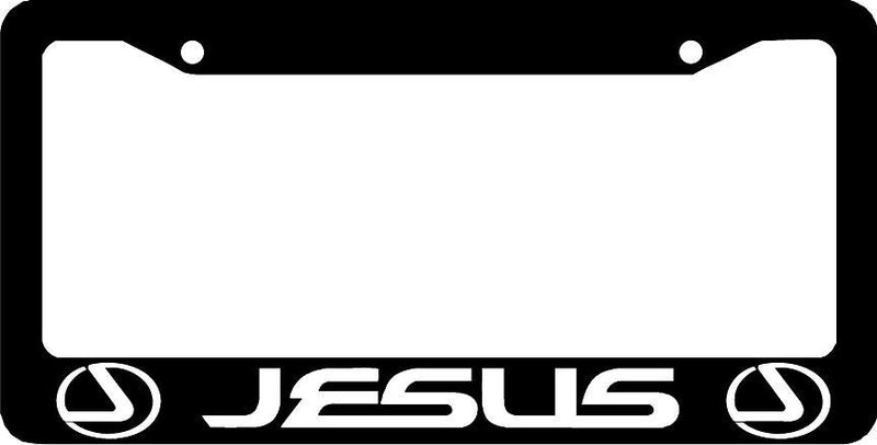 JESUS (J) License Plate Frame