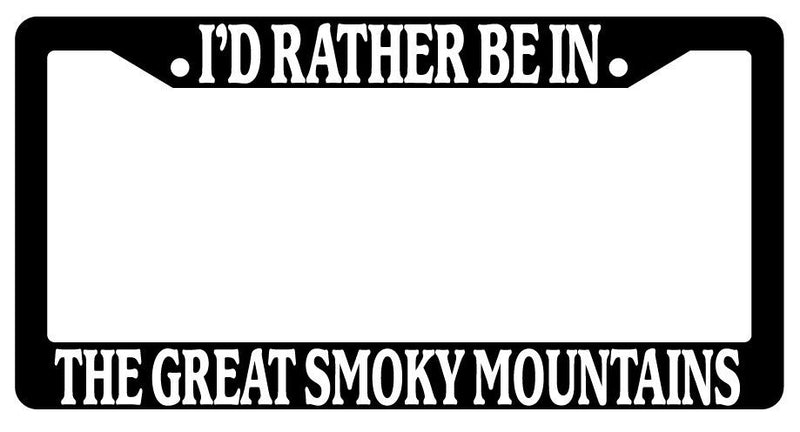 Black License Plate Frame I&