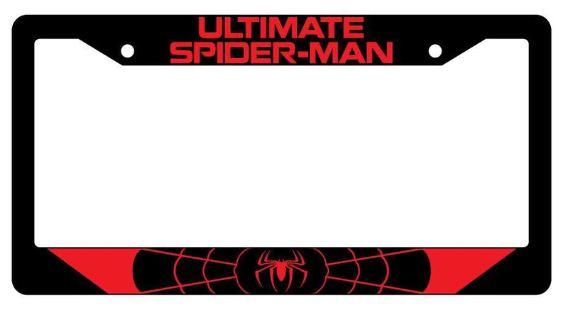 Ultimate For Spider Man Black Plastic License Plate Frame Auto For Marvel  Mod-GRAPH9856236-4100