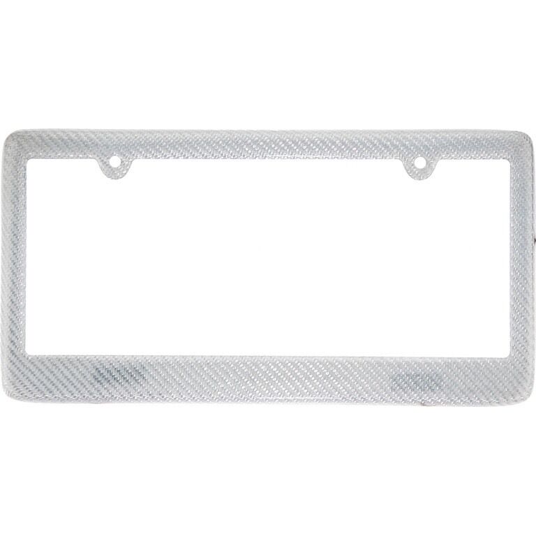 REAL 100% Silver CARBON FIBER LICENSE Plate Frame COVER 3K TWILL JDM /FF